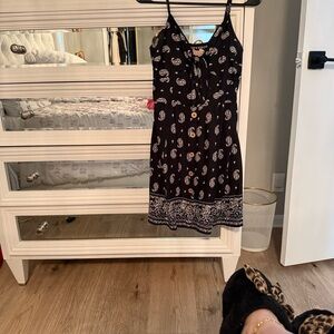 Chic Black and White Women's Mini Dress